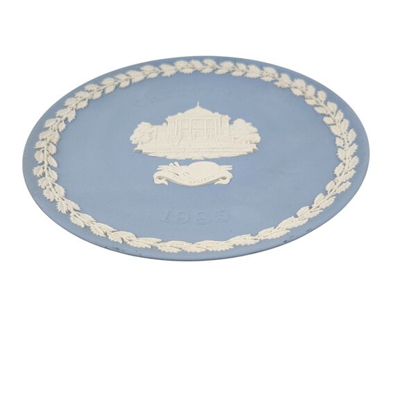Vintage Wedgwood Collector Plate Tate Gallery Christmas Blue Jasperware 1985 - Picture 9 of 10